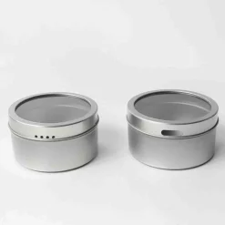 A La Cuisine - Magnetic Tin Spice Jar With Window Lid 280ml