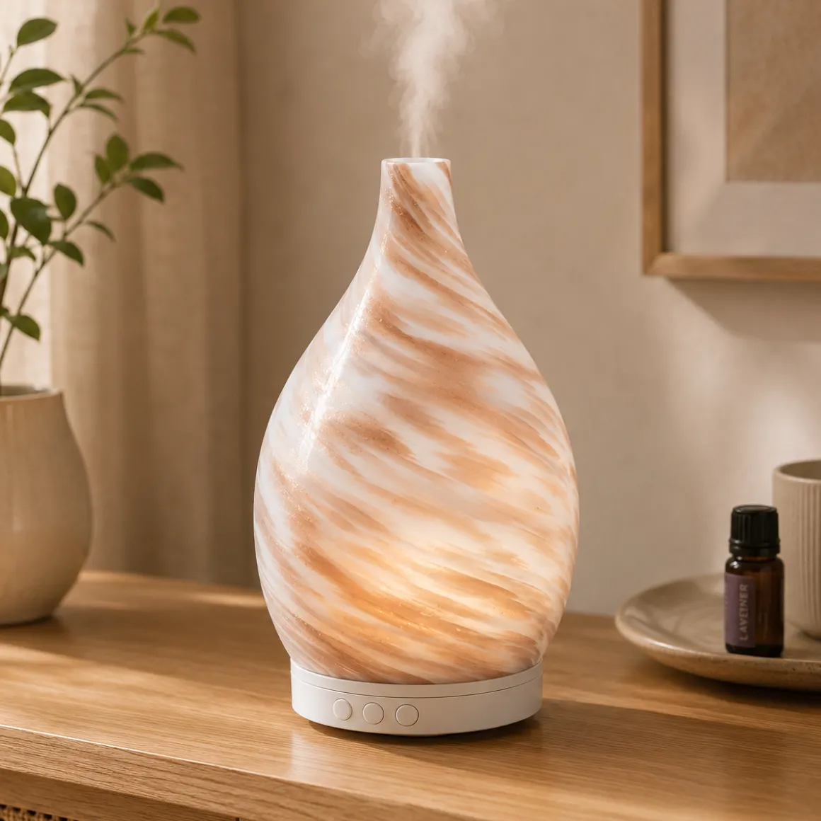 Aroma Diffuser Swirl Glass