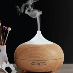 Bamboo Designed Diffuser with LED lights - 400 ml