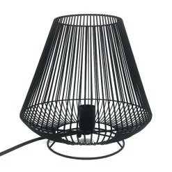 Black Metal Wire Lamp | Cone