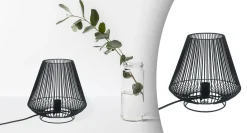 Black Metal Wire Lamp | Cone