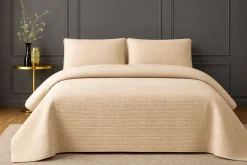CATONIC – 3-Piece Satin Quilt Set