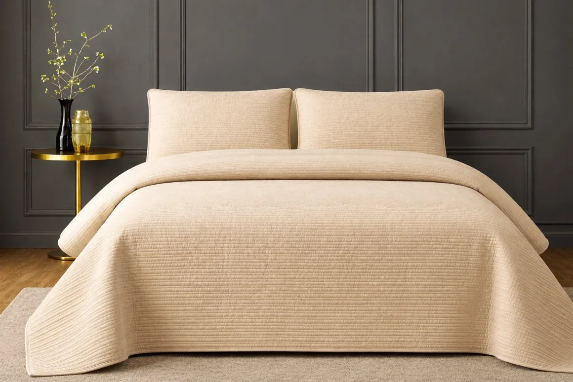 CATONIC – 3-Piece Satin Quilt Set