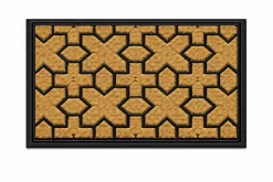 Coir Door Mat with Rubber Backing – Assorted Patterns (45 x 75 cm)
