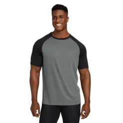 Contrast Raglan Sleeve Crew Neck T-Shirt