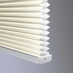 Cordless Blackout Pleated Cellular Blinds | White
