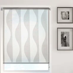 Cordless Roller Blind - Daylight Semi-Sheer - White Wave