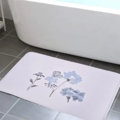 Florance - Memory Foam Bath Mat 20x30 Blue