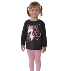 Girls Long Sleeve Printed Tee Shirt