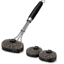 Grill Brush with Brass Bristles