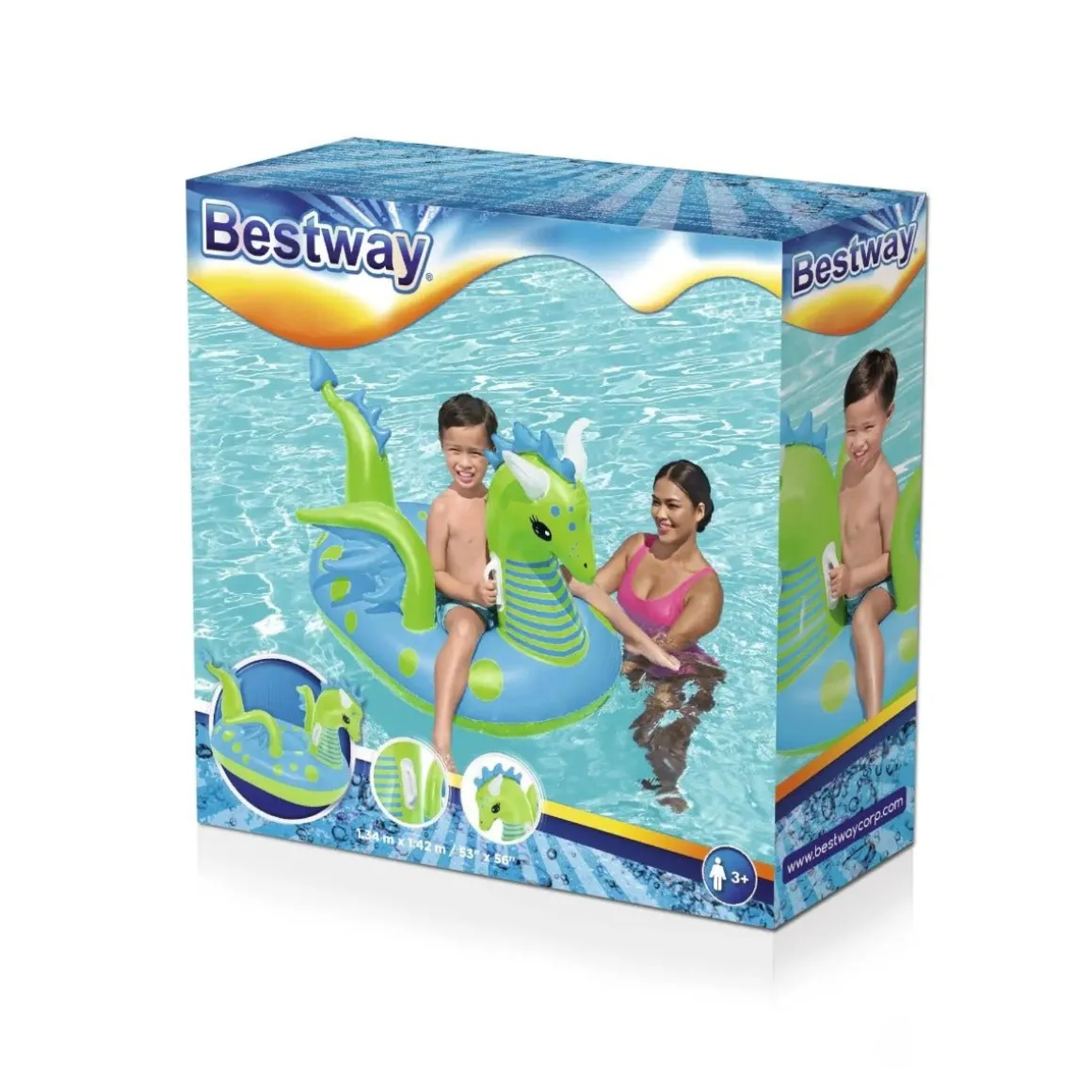 H2OGO! Fantasy Dragon - Kids Ride-On Pool Float