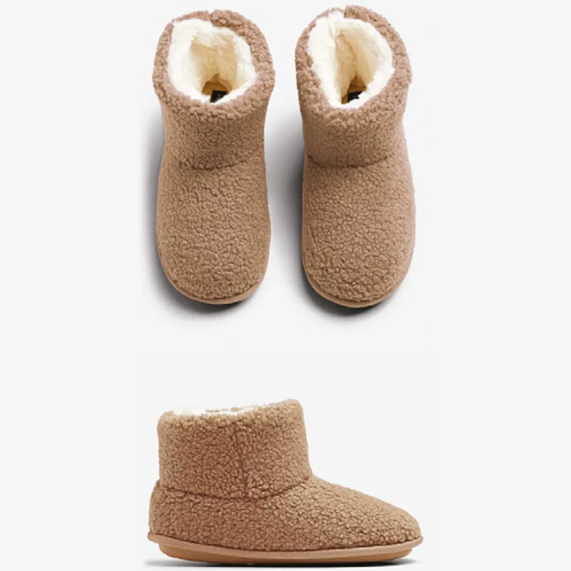 Kids Cozy Sherpa Ankle Boots