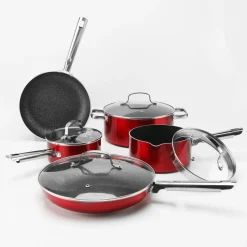 MASSIMO - 9 Pieces Stainless Steel Cookware Set